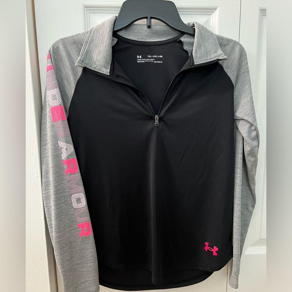 Under Armour Girls Lightweight Quarter Zip XL